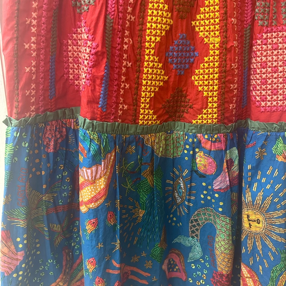 FARM Rio Multicolor Embroidered Dress - Picture 4 of 4